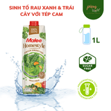  Sinh tố rau xanh & trái cây với tép cam | Green Smoothie Malee Homestyle Fiber Flow 1L - Nước trái cây Detox thanh lọc cơ thể nhập khẩu 