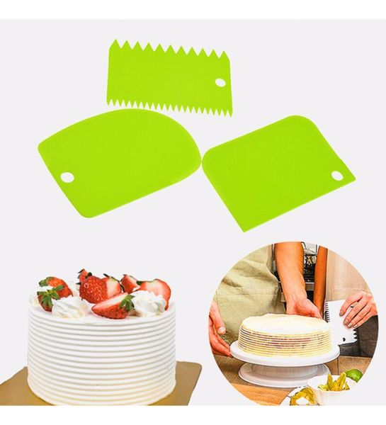 Bộ 3 miếng nhựa phết kem và tạo vân bánh ( SE86 )