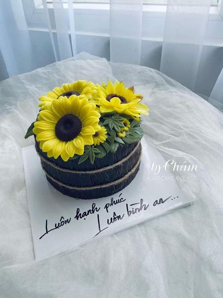 Khuôn silicon hoa hướng dương to 9,5cm ( TC1224 )