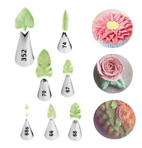 Bộ 7 Đui Bắt Kem Chiếc Lá