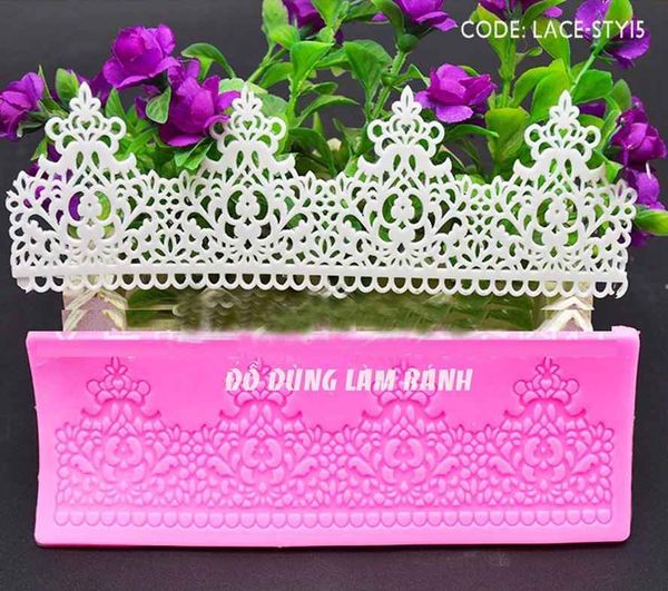 Silicon Fondant Lace ngắn Style 15 Size 18*7cm ( TC294 )