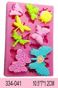 Khuôn rau câu silicon 4d : Khuôn Con Ong Bướm Con Bọ Chuồn Chuồn ( TC144 )