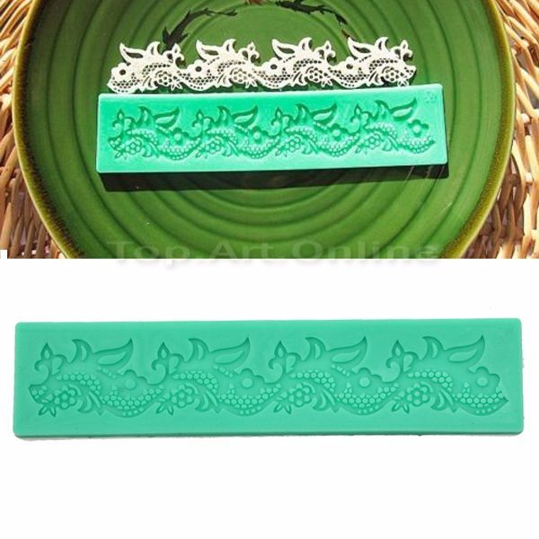 Silicon Fondant Lace Hoa Văn Cong Size 18*4cm ( TC264 )
