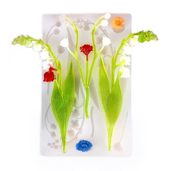 Khuôn silicon làm rau câu hoa linh lan dài 17cm ( SM1477 )