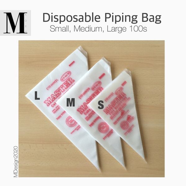 Set 100 túi bắt kem nút sần ( SM1544 ) bấm chọn size