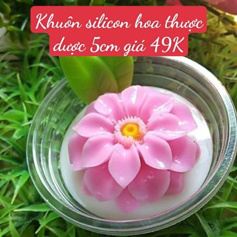 Khuôn silicon hoa thược dược 5cm ( TC1322 ) làm rau câu