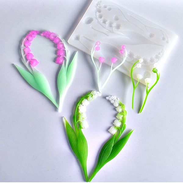 Khuôn silicon làm rau câu hoa linh lan dài 17cm ( SM1477 )