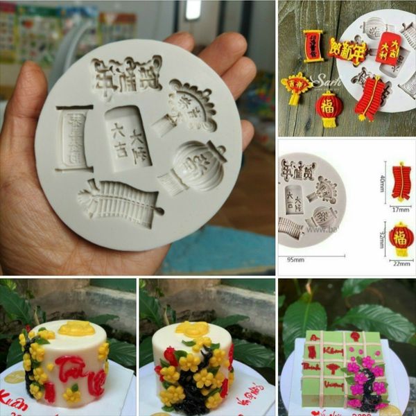 Khuôn silicon dây pháo đèn trung thu nhỏ 3cm ( TC185 )