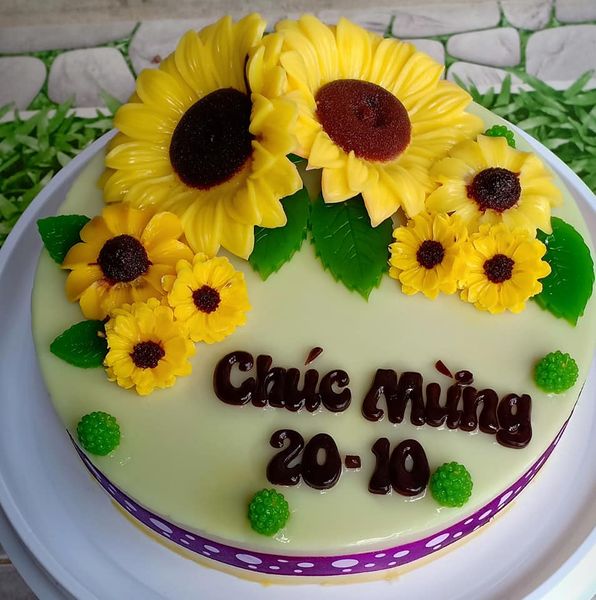 Khuôn silicon hoa hướng dương to 9,5cm ( TC1224 )