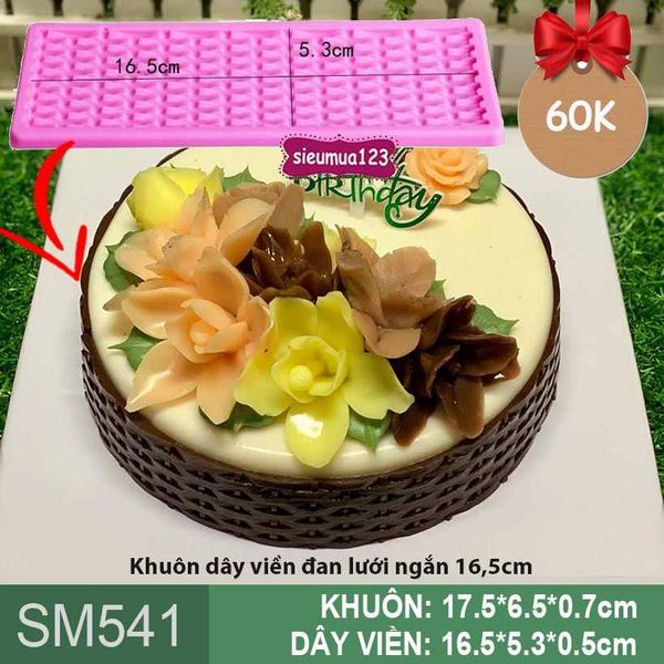 Khuôn dây viền đan lưới ngắn 16,5cm ( SM541 )