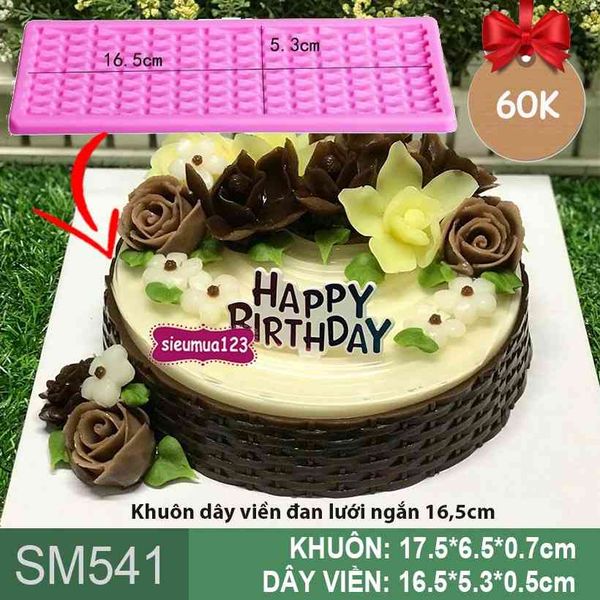 Khuôn dây viền đan lưới ngắn 16,5cm ( SM541 )