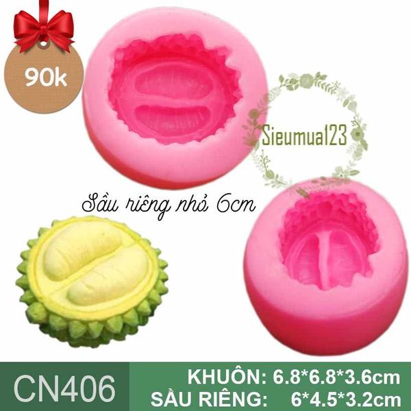 Khuôn silicon trái sầu riêng nhỏ 6cm ( CN406 ) - CÒN 1 CÁI