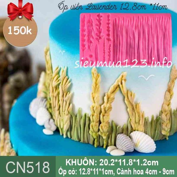 Khuôn Silicon Ốp Viền Hoa Lavender ( CN518 )