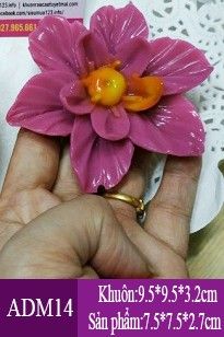 Khuôn silicon hoa trạng nguyên 7,5cm làm rau câu ( ADM14 )