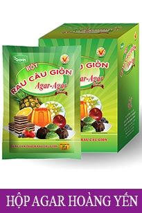 Hộp Bột Rau Câu Giòn Agar Hoàng Yến 250gr ( date 09/2023 )