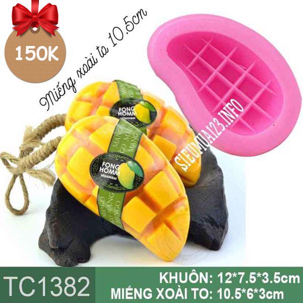 Khuôn silicon Miếng Xoài Lớn 10,5cm ( TC1382 )