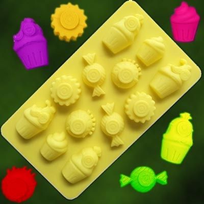 Khuôn silicon kẹo kem cupcake minion 12c ( TC1047 )