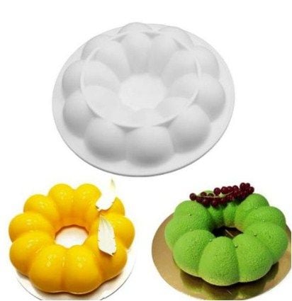 Khuôn silicon làm bánh mousse tròn trái bí 19cm ( TC985 ) còn 13 cái