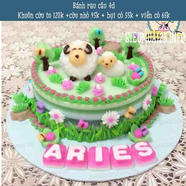 Khuôn silicon con cừu mini 4cm ( CN394 )