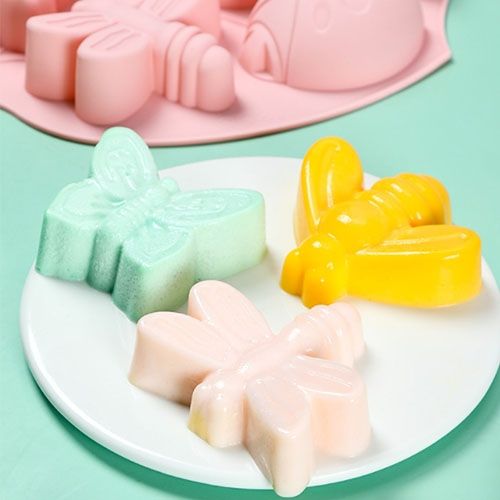 Khuôn silicon làm rau câu 8 con ong con bướm bọ chuồn chuồn 6,5cm ( TC556 )