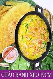 Chảo Gang Bánh Xèo Chống Dính (19cm)-  CHỈ BÁN TẠI SHOP, KO SHIP