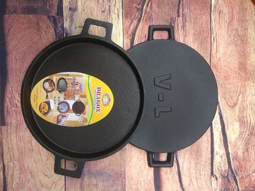 Chảo Gang Bánh Xèo Chống Dính (19cm)-  CHỈ BÁN TẠI SHOP, KO SHIP