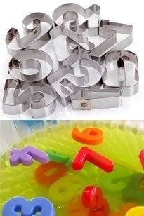 Bộ 9 khuôn ấn số cao 2,6cm