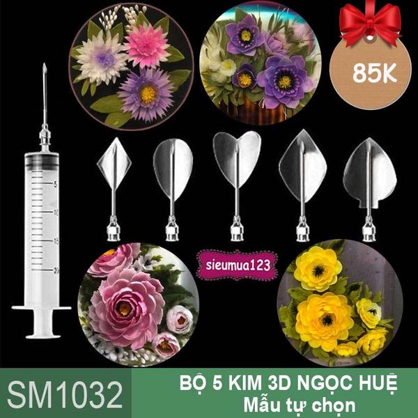 Bộ 5 kim làm thạch rau câu 3d (Mẫu tự chọn)