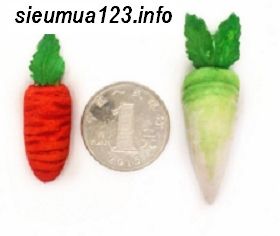 Khuôn silicon 2 củ cà rốt nhỏ 4cm + 5cm ( TC694 )