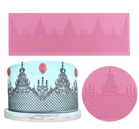 Khuôn silicon lace ren Style 19 Hình Tháp Size 35cm*13cm ( TC285 )