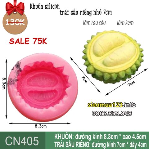Khuôn silicon trái sầu riêng 7cm ( CN405 ) - CÒN 2 CÁI