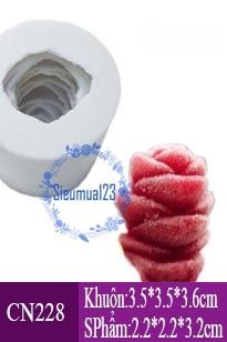 Khuôn silicon làm rau câu cây sen đá M10 size 3,2cm ( CN228 )