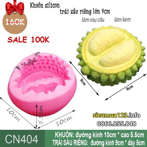 Khuônsilicon trái sầu riêng to 9cm ( CN404 )