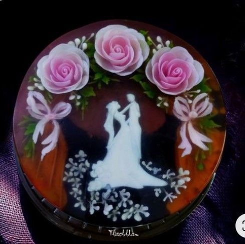 Khuôn silicon cô dâu chú rể 9cm nét mỏng ( TC1222 )