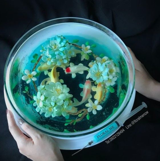 Khuôn silicon làm bánh trung thu cá Koi 6cm ( TC150 )