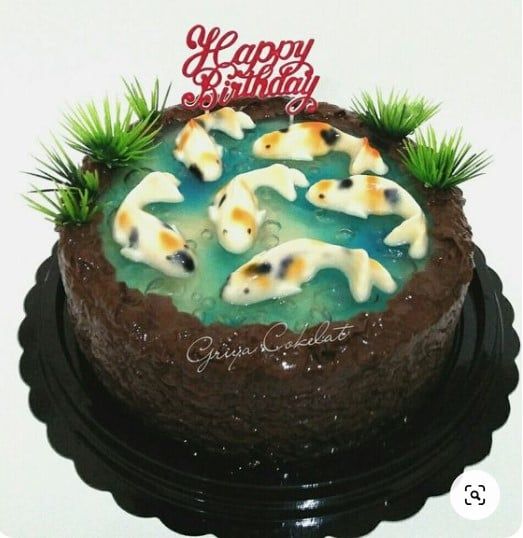 Khuôn silicon làm bánh trung thu cá Koi 6cm ( TC150 )