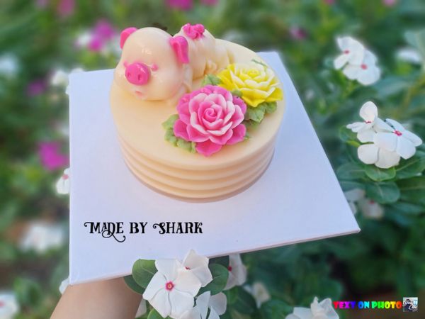 Khuôn silicn làm rau câu Con Heo Nằm Ngủ 9,5cm ( TC1458 ) 345gr