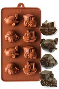 Khuôn socola silicon : Khuôn 8 Máy Bay Tàu Thủy ( SC35 )