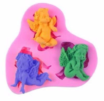 Khuôn silicon 3 thiên thần angel nhỏ 3cm ( TC914 )