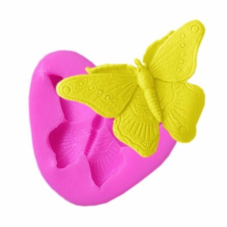 Khuôn rau câu silicon 4d : khuôn con bướm lớn 6cm ( TC1068 )