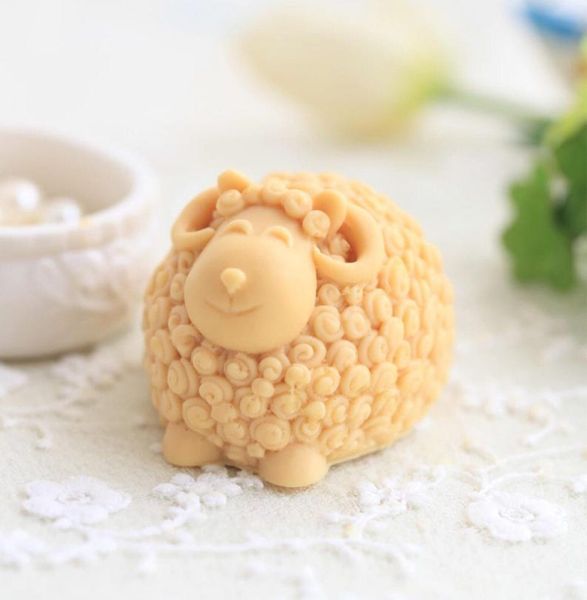 Khuôn silicon con cừu lông xoăn 7,5cm ( TC451 )