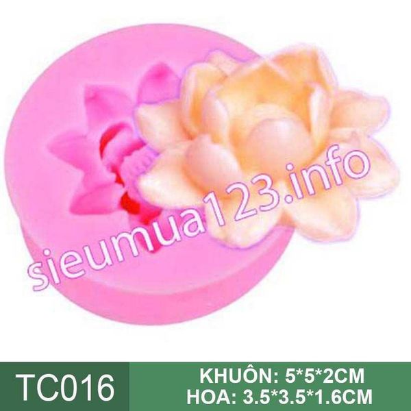 Khuôn silicon làm rau câu hoa sen nhỏ 3,5cm ( TC016 )