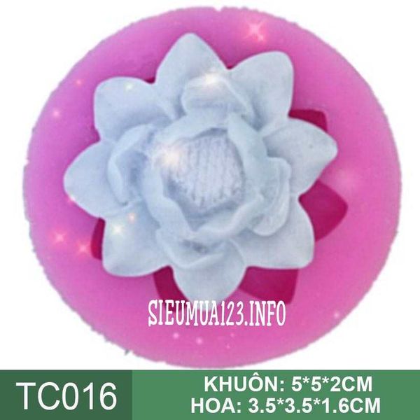 Khuôn silicon làm rau câu hoa sen nhỏ 3,5cm ( TC016 )