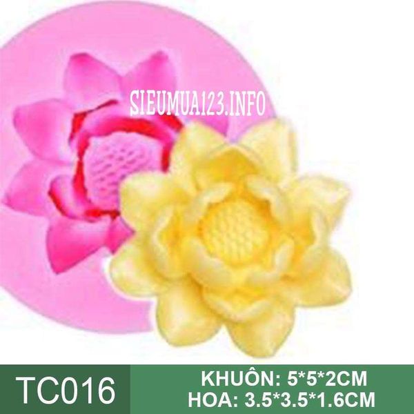 Khuôn silicon làm rau câu hoa sen nhỏ 3,5cm ( TC016 )