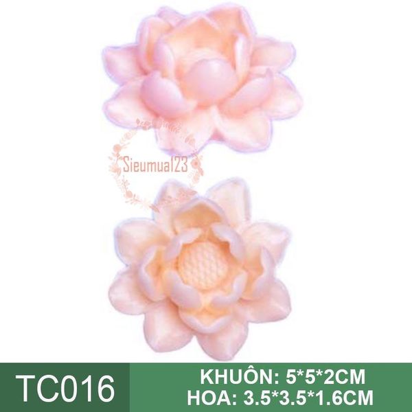 Khuôn silicon làm rau câu hoa sen nhỏ 3,5cm ( TC016 )
