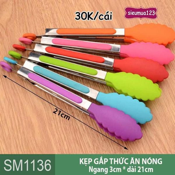 Cây gắp nóng thức ăn dài 21cm ( SM1136 )