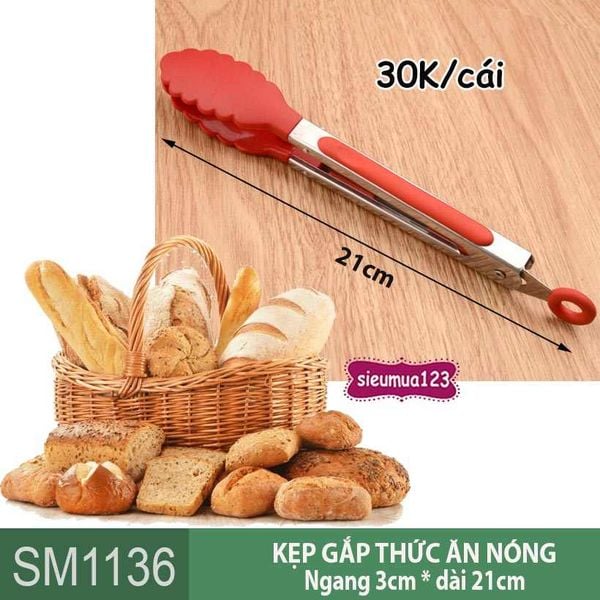 Cây gắp nóng thức ăn dài 21cm ( SM1136 )