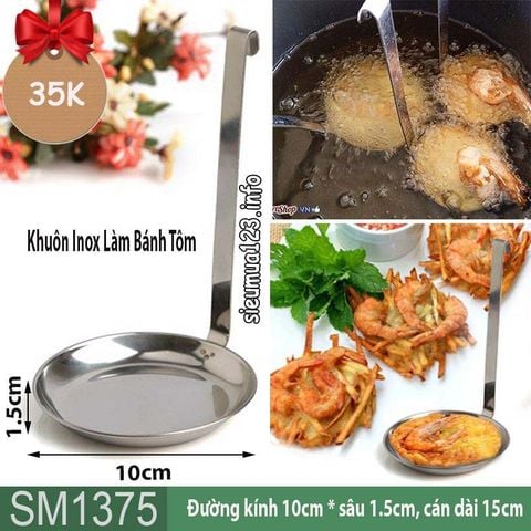 Khuôn Làm Bánh Tôm Inox 10cm ( SM1375 )