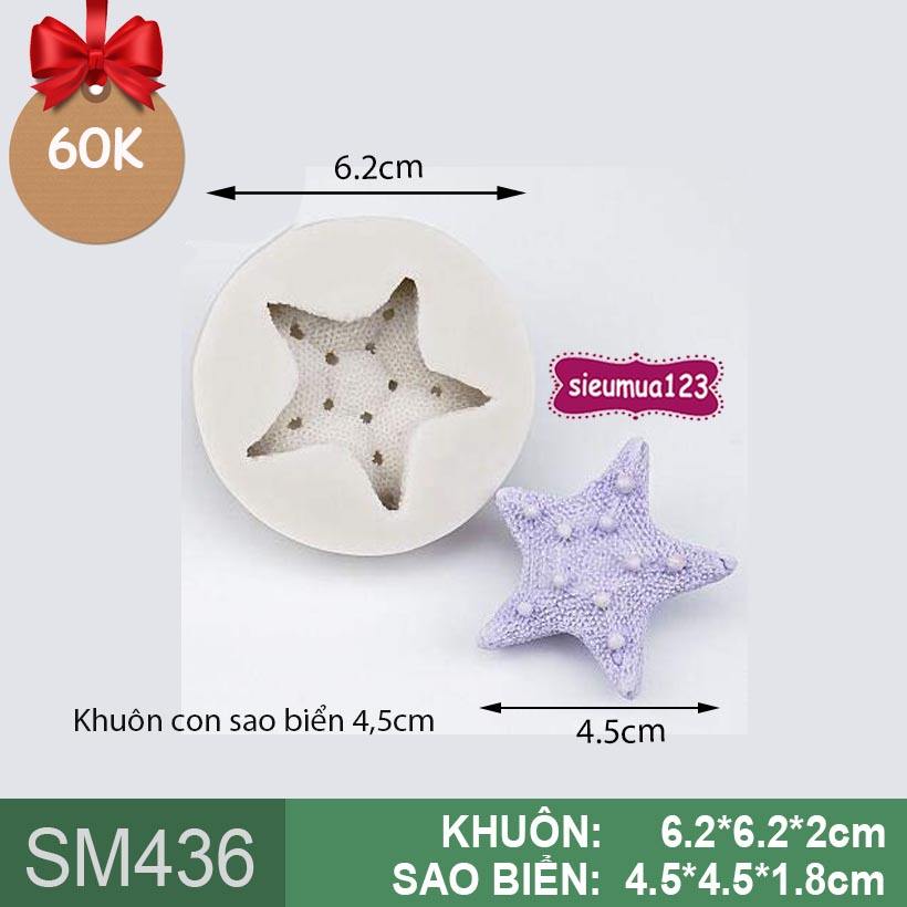 Khuon Rau Cau Silicon 4d Khuon Con Sao Biển Ngoi Sao Canh Ngắn Sieu Mua 123