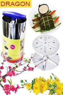 Khuôn làm giò thủ chính hãng Vạn Lợi Dragon inox 201 đường kính 10cm ( SM1619)
